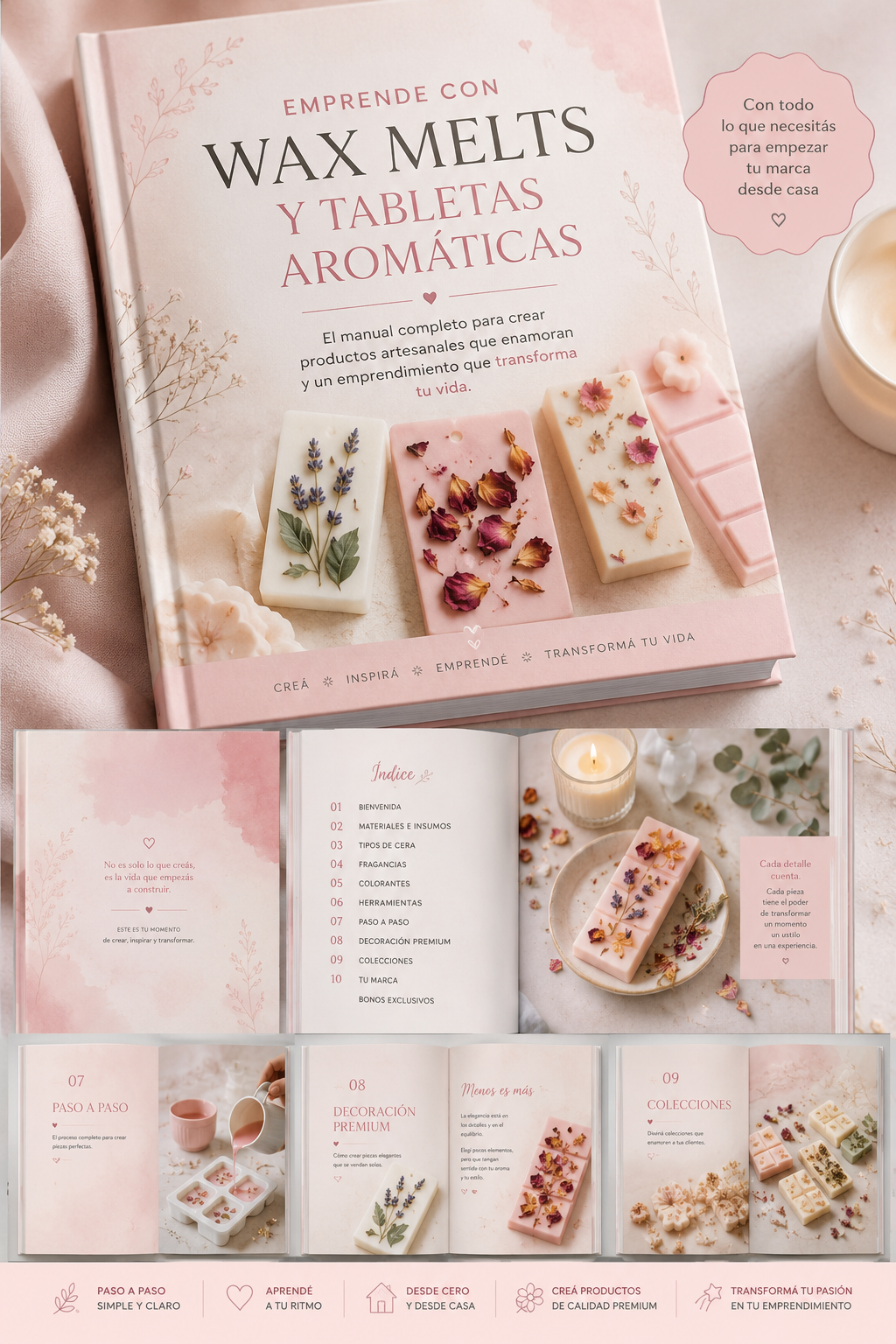 Emprende con Wax Melts: Guía Completa + 11 Bonos